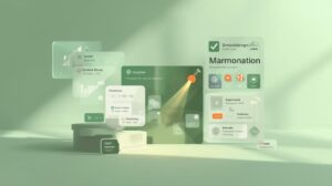 n8n application interface, emphasizing how it links different apps and automates processes